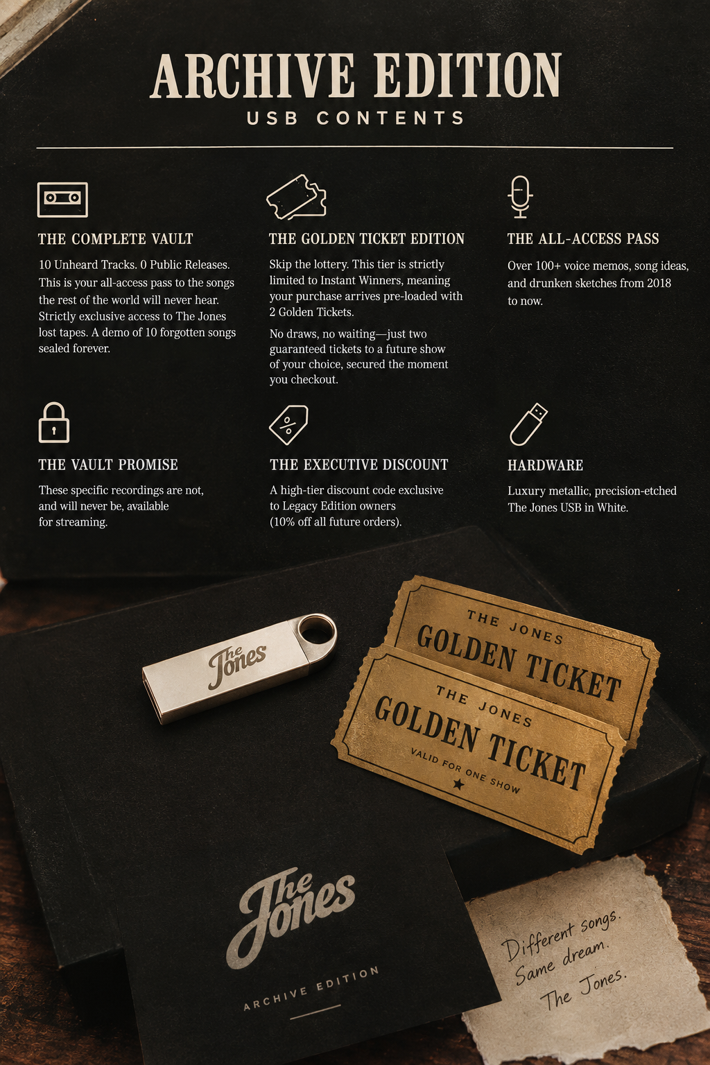 The Jones - Legacy Edition - Engraved USB