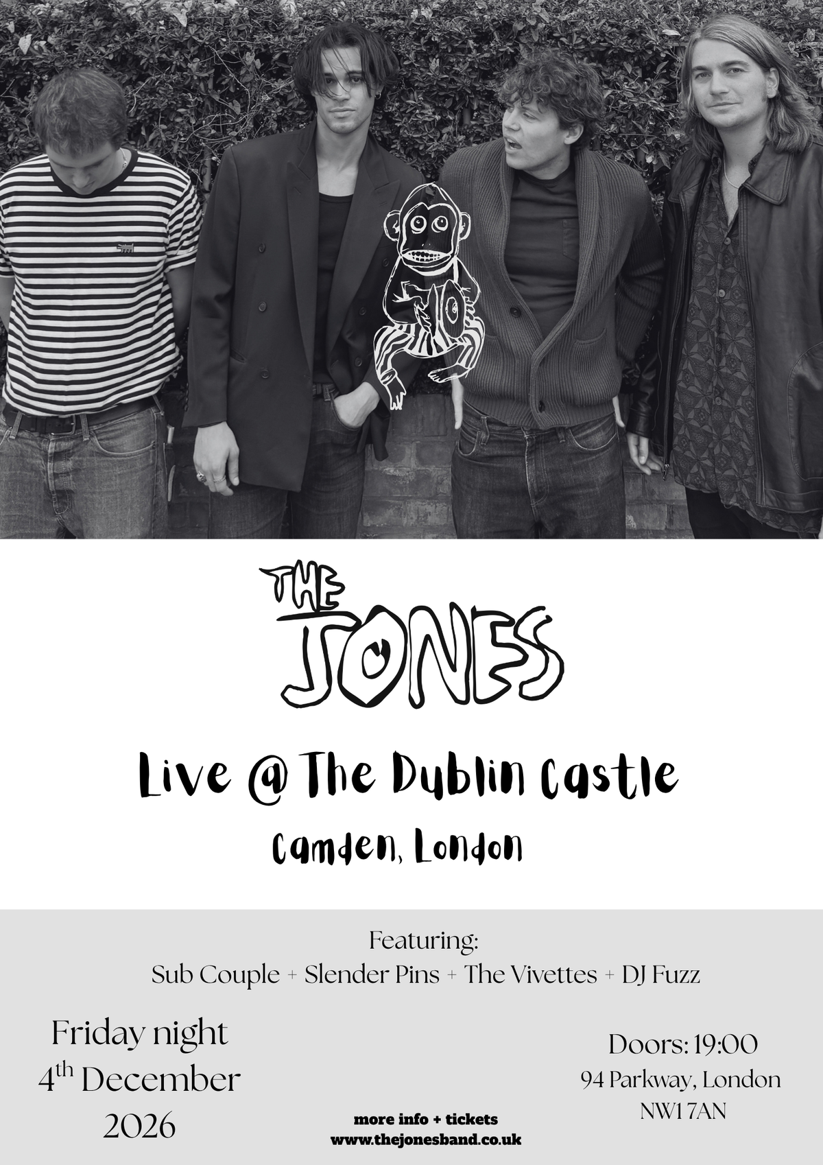 THE JONES LIVE @ THE DUBLIN CASTLE